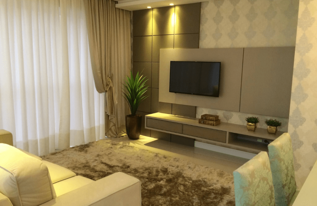 Instalação painel de tv e cortina Fortaleza